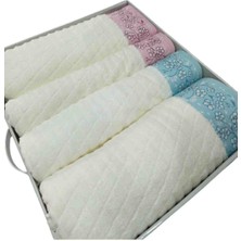 Özdilek 4 Parça Hamam Takımı Ochiba Mint Pembe ( Best Set )