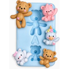 Sihir Organizasyon Mini Ayıcık  Silikon Kalıp