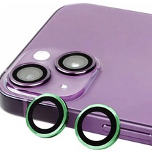 Najmaddin Iphone 15 Plus Raze Metal Kamera Lens - Yeşil