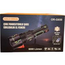 Avcı El Feneri Gold Orion ORG-650  6000 Lümenel Feneri