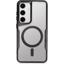 Najmaddin Samsung Galaxy S24 Kılıf Boyi Magsafe Silikon Kapak - Siyah