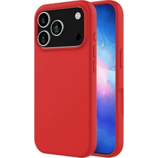 Ve Kırmızı iPhone 17 Pro ile Uyumlu Live Serisi Silikon Kılıf