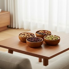 Akasya 4lü Çerezlik 8*8*3,5 cm