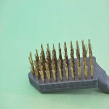 By Nevser® Metal Tel Fırça Plastik Saplı Pas Kir Sökme Temizleme Fırçası