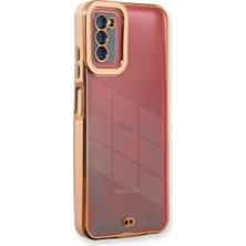 Najmaddin Samsung Galaxy A03S Kılıf Liva Lens Silikon - Rose