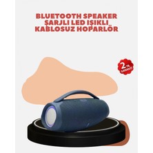 MiraLive Renkli LED Efektli Suya Dayanıklı Taşınabilir Kablosuz Hoparlör