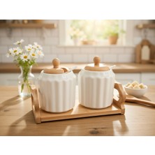 Decorland Porselen 2 Li Baharat Seti Bambu Standlı