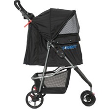 Storozde Tommy Evcil Hayvan Arabası Siyah 81*45.5*101CM Max 15KG