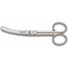 MiraLive Rıza M-159 Eğri Manifatura Makası No: 5 Inç / 12,70 cm - Nikel Kaplama