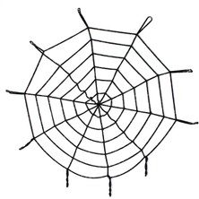 Najmaddin Halloween Cadılar Bayramı Örümcek Ağ Dekor Siyah 1.5 Metre