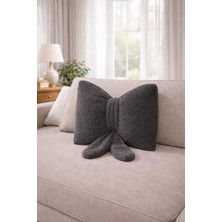 Chizgy Welsoft Fiyonk Papyon Yastık 40X40 Dekoratif Kırlent Peluş Yumuşak Yastık | Salon Koltuk Yatak Için