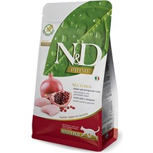 N&d Prime Tavuklu & Narlı Kısırlaştırılmış 10 kg Kuru Kedi Maması