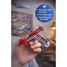 Toyfest Metal Gövdeli Matchbox Sky Busters Mbx Crop Duster Kırmızı Uçak Koleksiyonluk Pervaneli Model Uçak