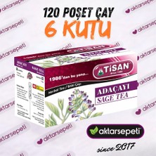 Tisan Adaçayı | 6 Kutu | 120 Poşet Çay