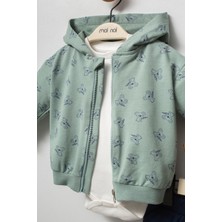 Moi Noi Premium Koala Desenli 3'lü Bebek Seti - Adaçayı Yeşili & Lacivert