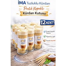 Ima Tuzluklu Kürdan 12 Adet | Pratik Kapaklı Kürdan Kutusu