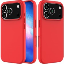Ve Kırmızı iPhone 17 Pro Max ile Uyumlu Live Serisi Silikon Kılıf