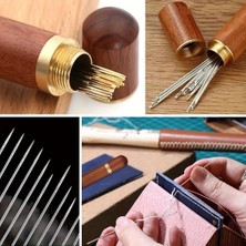 By Nevser® 30 Adet Iğneli Ahşap Kutulu Dikiş Iğne Seti