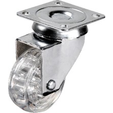 MiraLive Hts 301 - 50X20 mm Şeffaf Makaralı Tablalı Teker