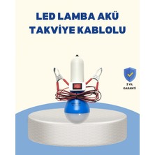 MiraLive Timsah Kıskaçlı 12V LED Ampul Kamp ve Acil Durum Lambası