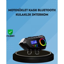 MiraLive 500MAH Bataryalı Bluetooth 5.4  Interkom LED Ekranlı Fm Destekli