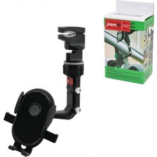 MiraLive Oto - Araç Telefon Tutucu 360 Derece Başlık Mandallı - Oynar Kol - Genişlik Ayarı (4887)