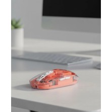 MiraLive Sessiz Tıklamalı Şeffaf Mouse Bluetooth ve USB Uyumlu