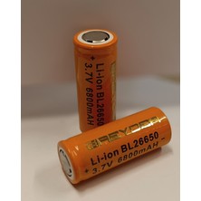 Lion Bl 26650 3.7 V 6800 Mah Şarjlı Pil  Greyder