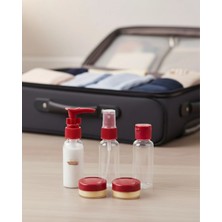 MiraLive Seyahat Için 5’li Şeffaf Kozmetik Organizer Seti