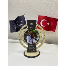 Fırtına Armağan Kişiye Özel Fotoğraflı Sonsuz Takvimli Saat