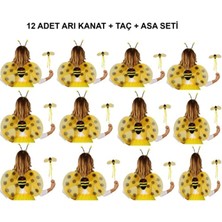 MiraLive Okul Gösterileri Için 12'li Arı Kanadı Seti - Etkinlik Kanatları