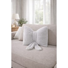 Chizgy Welsoft Fiyonk Papyon Yastık 40X40 Dekoratif Kırlent Peluş Yumuşak Yastık | Salon Koltuk Yatak Için