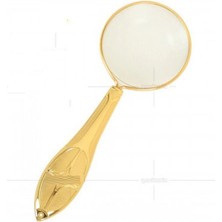 MiraLive Altın Renkli 5x - 45 mm Zarif Işlemeli Özel Tasarlanmış Büyüteç MG18155-7