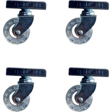 MiraLive Furç Uzun-Sunta Bilyalı Teker - 20X50 - Şeffaf - 18MM HKS189 - 4 Adet