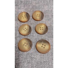 Polyester Düğme 36 Boy 26 mm 6 Adet