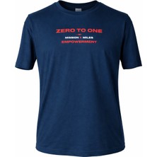 Trender 26YDT1000024 Indigo Erkek T-Shirt Zero To One O Yaka