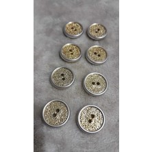 Metalize Abs Gold Kaplama Dügme 26 Boy 24 mm 8 Adet