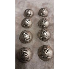 Metal Antık Kaplama Dügme 24 Boy 18 mm 8 Adet