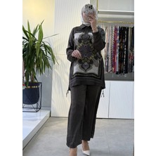 Fuat Gürsen Parla Kumaş Özel Tasarım Tunik Pantolon Takım Haki 4363