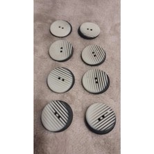 Polyester Düğme 35 Boy 22 mm 8 Adet
