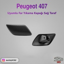AutoPit 3D Peugeot 407 Uyumlu Far Yıkama Kapağı Sağ Taraf