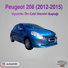 AutoPit 3D Peugeot 208 (2012-2015) Uyumlu Ön Tampon Çeki Demiri Kapağı
