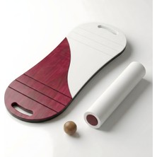 Wood Stone Art Renkli Denge Tahtası Balance Roller Board Çift Fonksiyonlu Sörf Eğitim Tahtası Kaykay Eğitim Tahtası