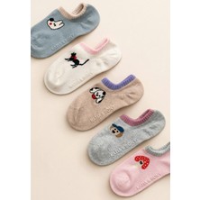 Katia & Bony Çocuk 5'li Desenli Step Çorap Çok Renkli