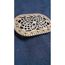 Taşlı Metal Toka 8 cm 1 Adet