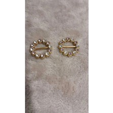 Altın Taşlı Toka 24 Boy 15 mm 2 Adet