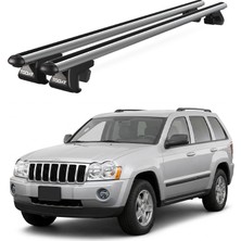 Today Auto Jeep Grand Cherokee (2005-2010) Uyumlu Gri Ara Atkı Port Bagaj Tavan Barı