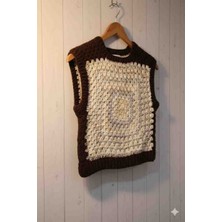 Linas Collection El Yapımı Motifli Kadın Süveter