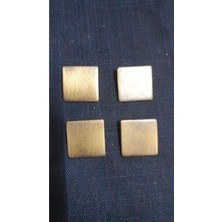 Metal Düğme Fırçalı A-Sarı 30 Boy 20 mm