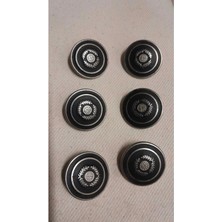Mat Nikel Kaplama Sıyah Mat Mınelı Metal Düğme 35 Boy 25 mm 8 Adet